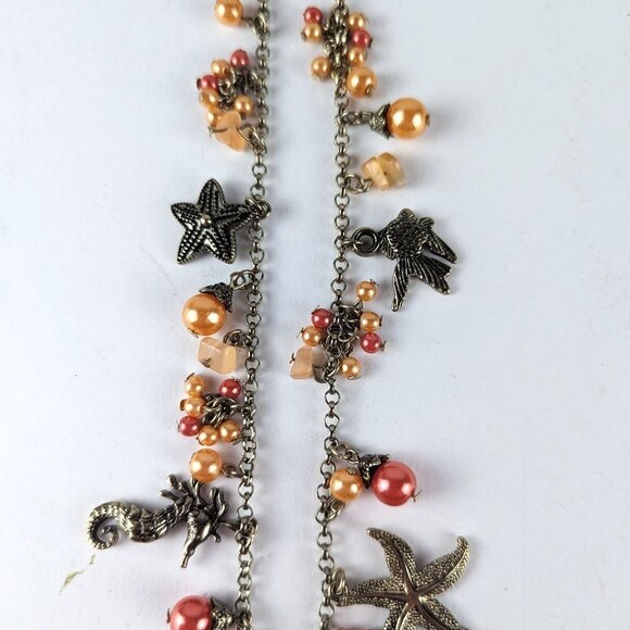 Gold-Tone Starfish Necklace & Earring Set - Picture 4 of 11